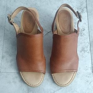 BORN Stella Perforated Leather Sandal